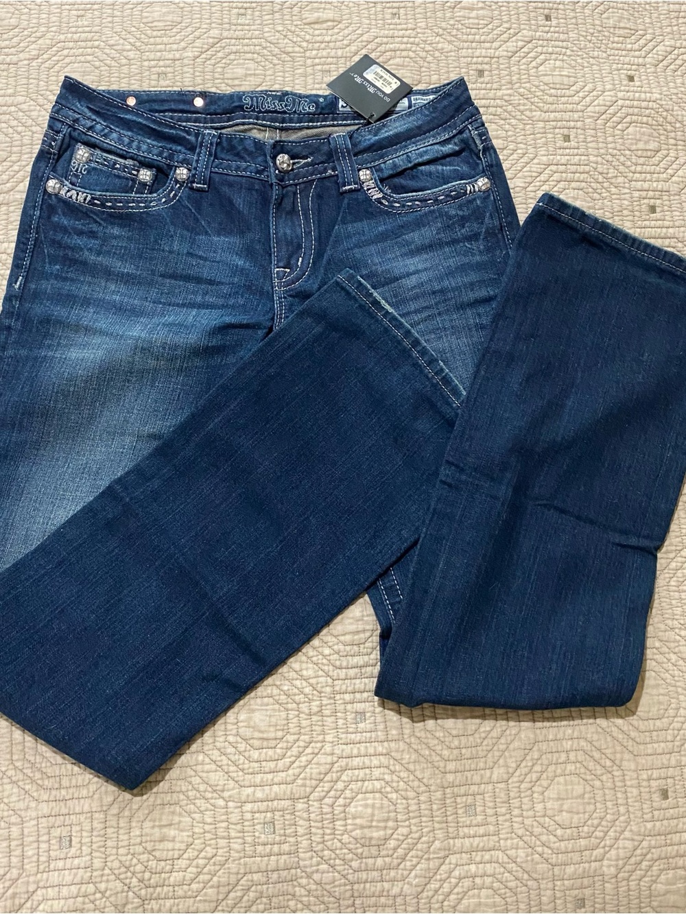 Miss Me Blue Signature Bootcut Jeans
Womens Embroidered Size 30